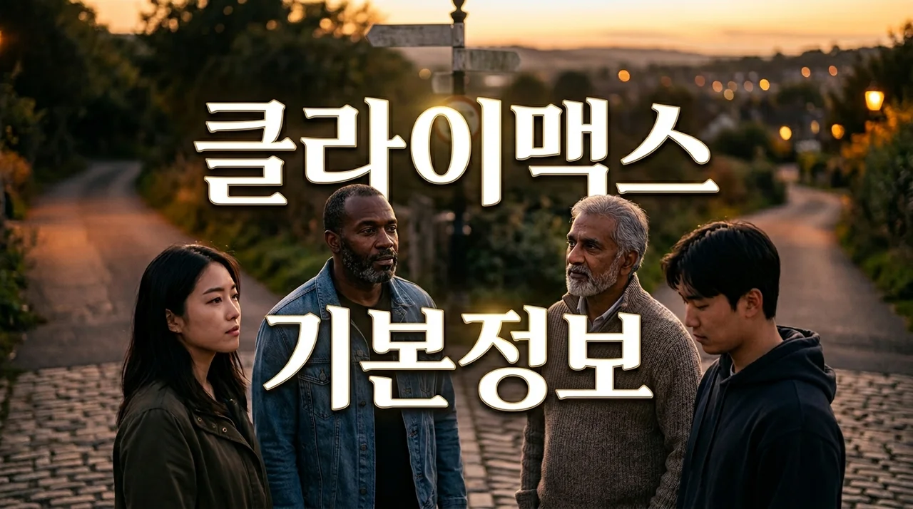 드라마 클라이맥스 기본정보 출연진 줄거리: 인생의 변곡점을 만나다