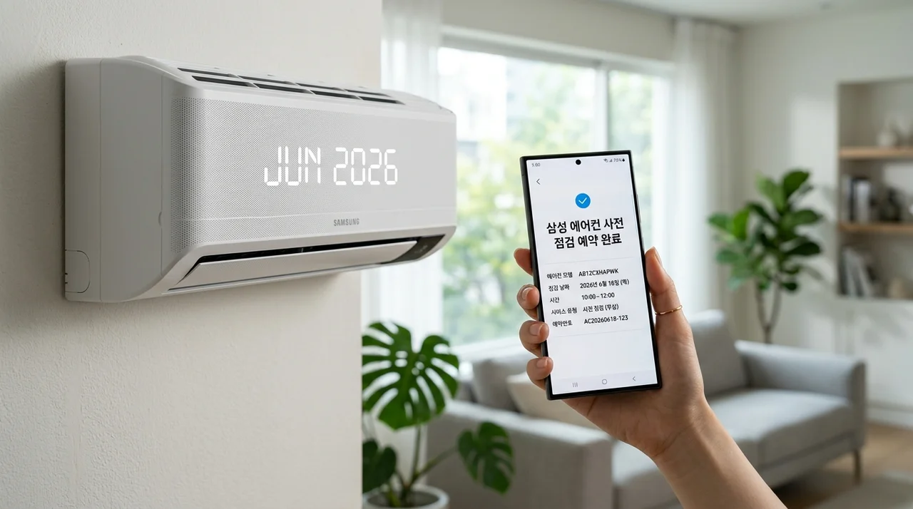 삼성전자 에어컨 사전 점검 예약: 2026년 여름 준비 완벽 가이드