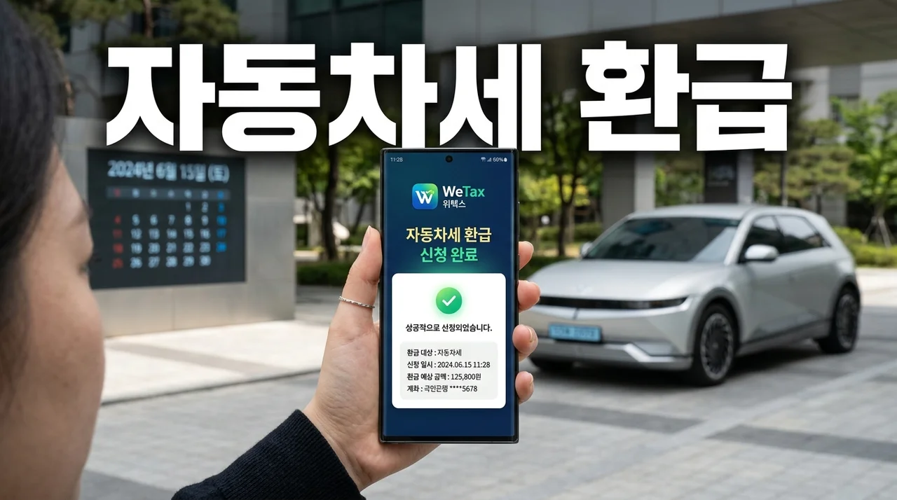 자동차세 환급: 위택스 신청 절차부터 빠른 처리까지 완벽 가이드