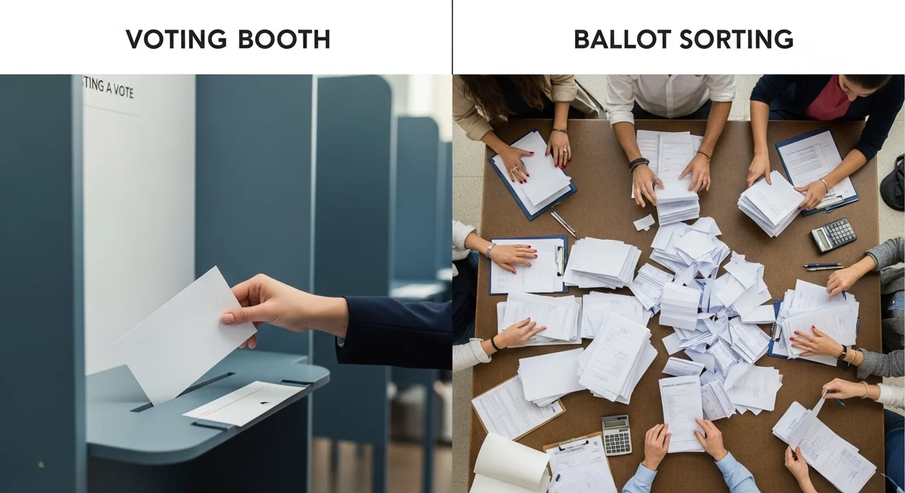 개표사무원 vs 투표사무원, 핵심 차이점 비교표