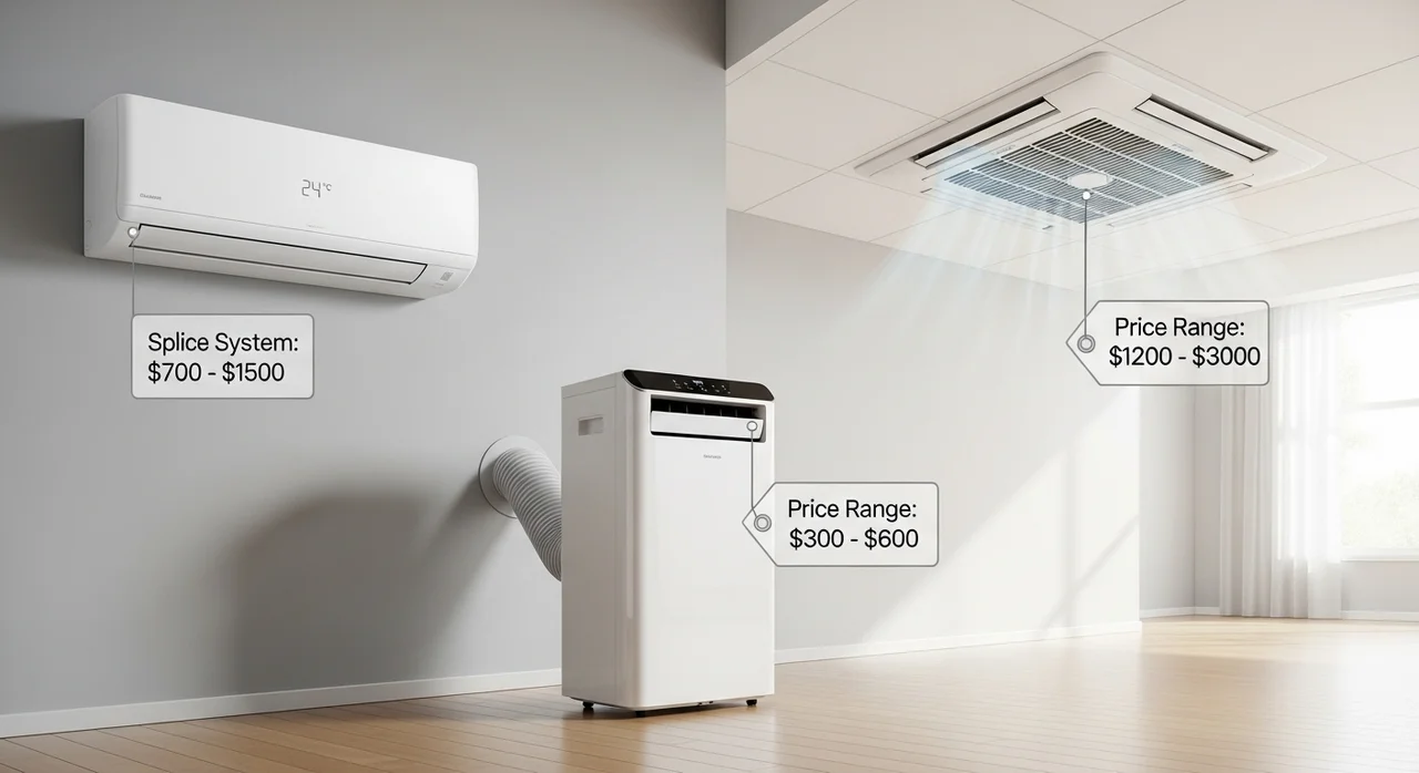 에어컨 종류별 청소 비용: 벽걸이, 스탠드, 시스템 에어컨