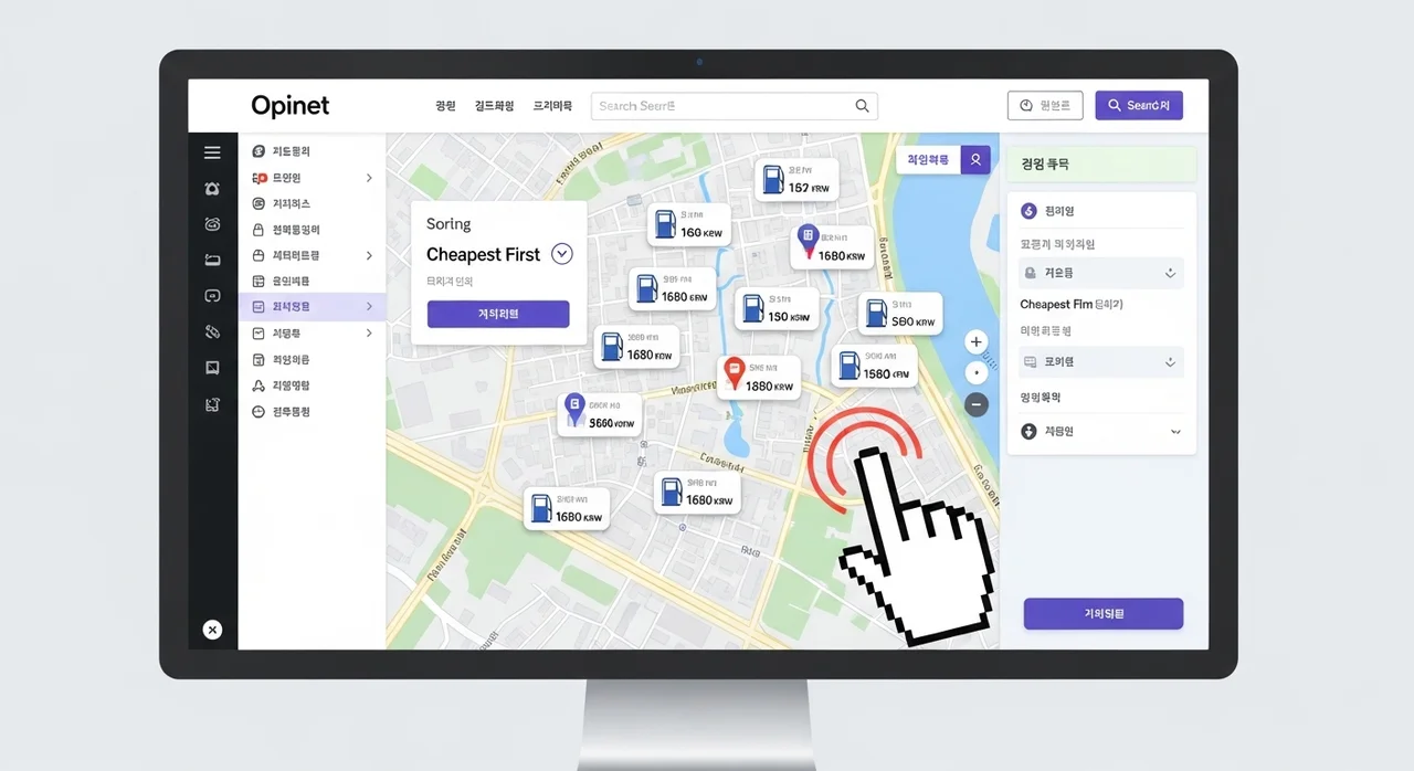휘발유 가격 조회 방법 핵심: 오피넷 완벽 활용 가이드