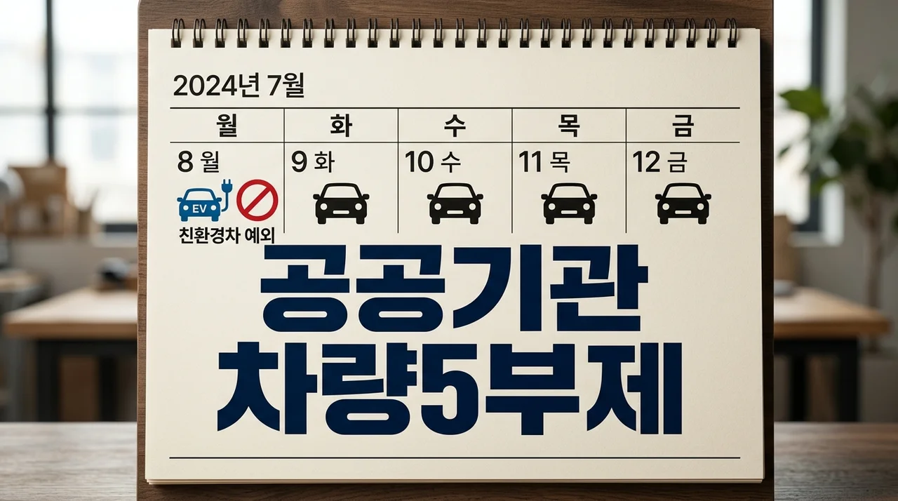 공공기관 차량5부제 완벽 가이드: 전기차·수소차 예외 조건 및 시행 방법