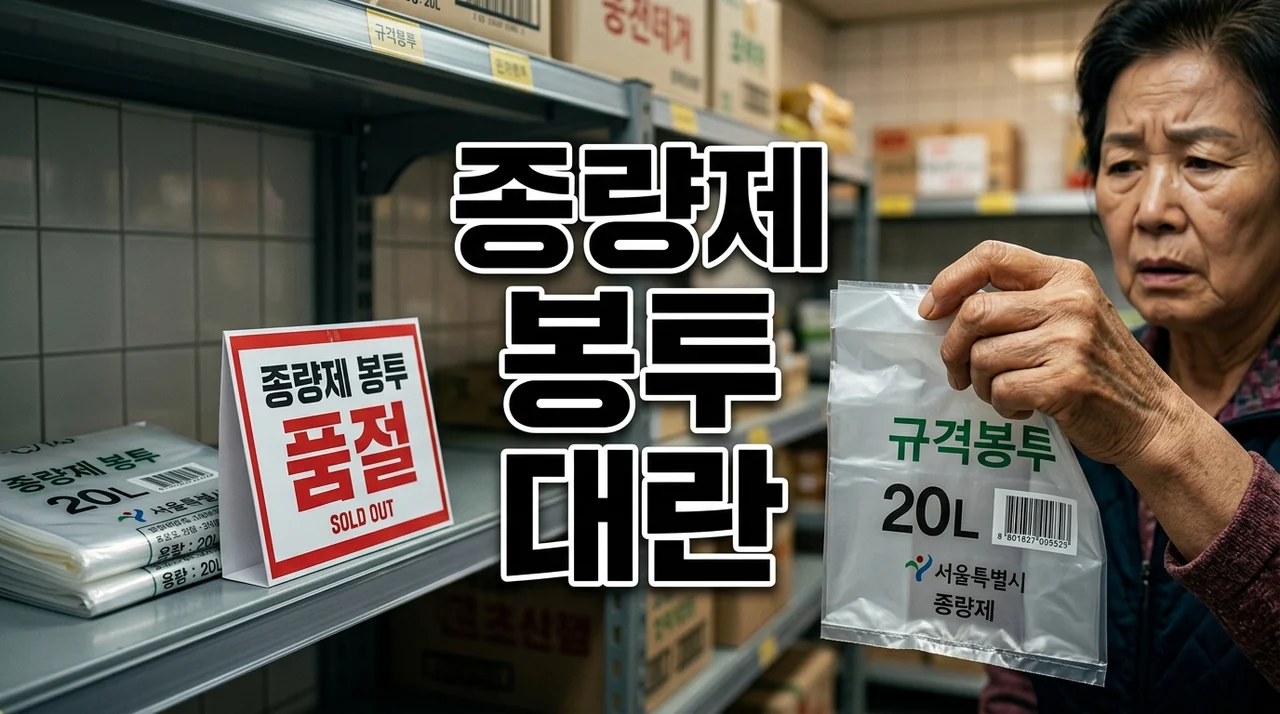 종량제 봉투 대란, 왜 품절인가? 원인부터 해결책까지 완벽 분석!