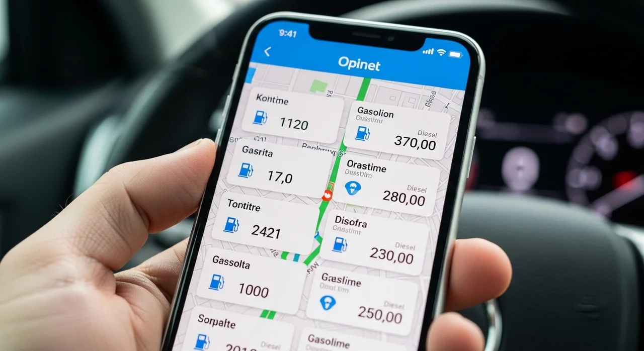 실시간 휘발유 가격 확인, 스마트폰으로 간편하게!