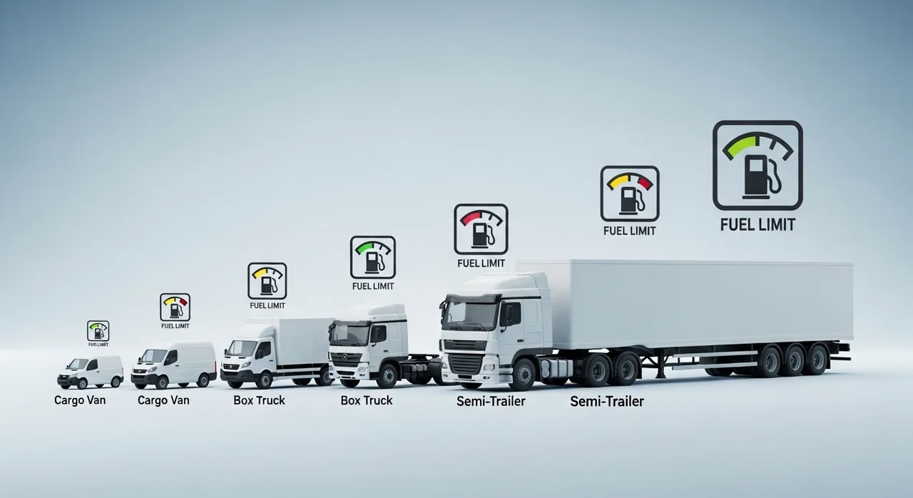 차종별 화물 유가보조금 한도 기준 (톤수별)