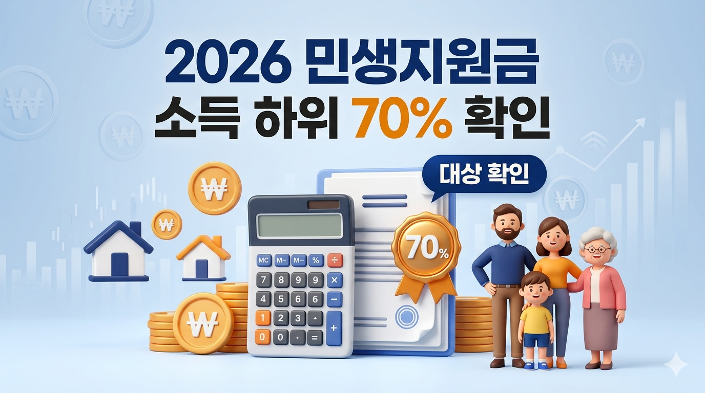 2026년 3차 민생지원금 지급 기준 및 소득 하위 70% 확인 방법 총정리