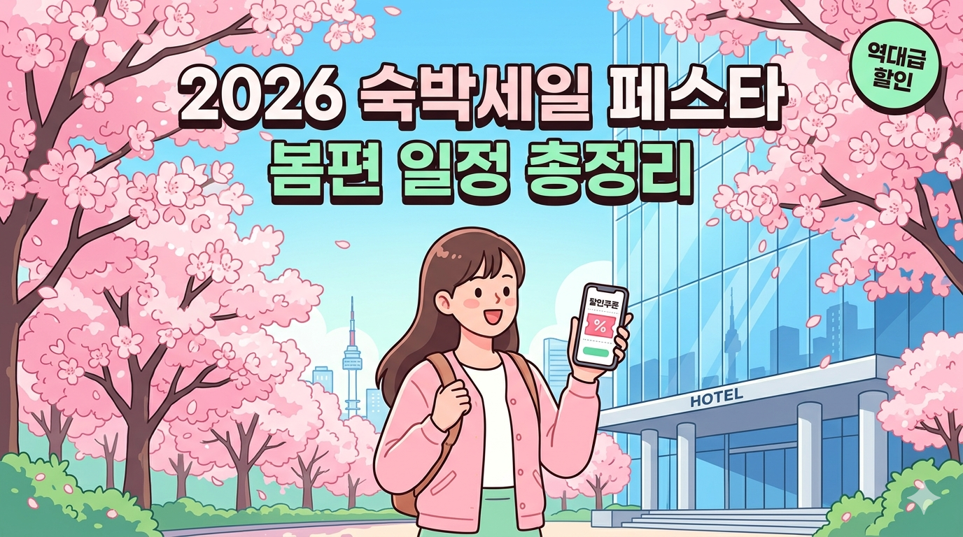 2026 대한민국 숙박세일 페스타 봄편 일정 및 할인 혜택 총정리