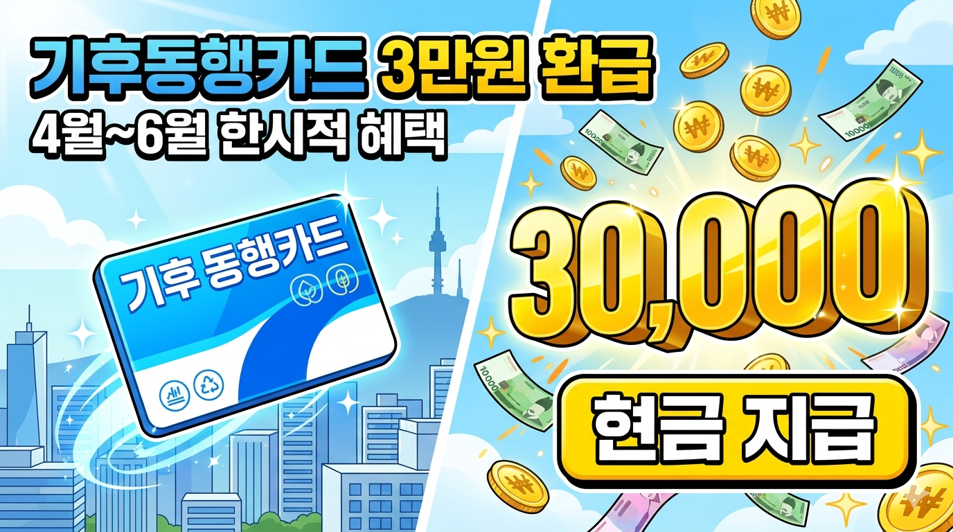 서울시 기후동행카드 3만 원 환급 혜택 및 신청 방법 안내