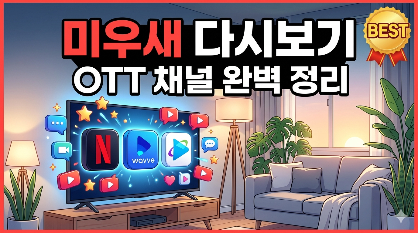 미운 우리 새끼 다시보기 채널 완벽 정리: OTT부터 공식 홈페이지까지