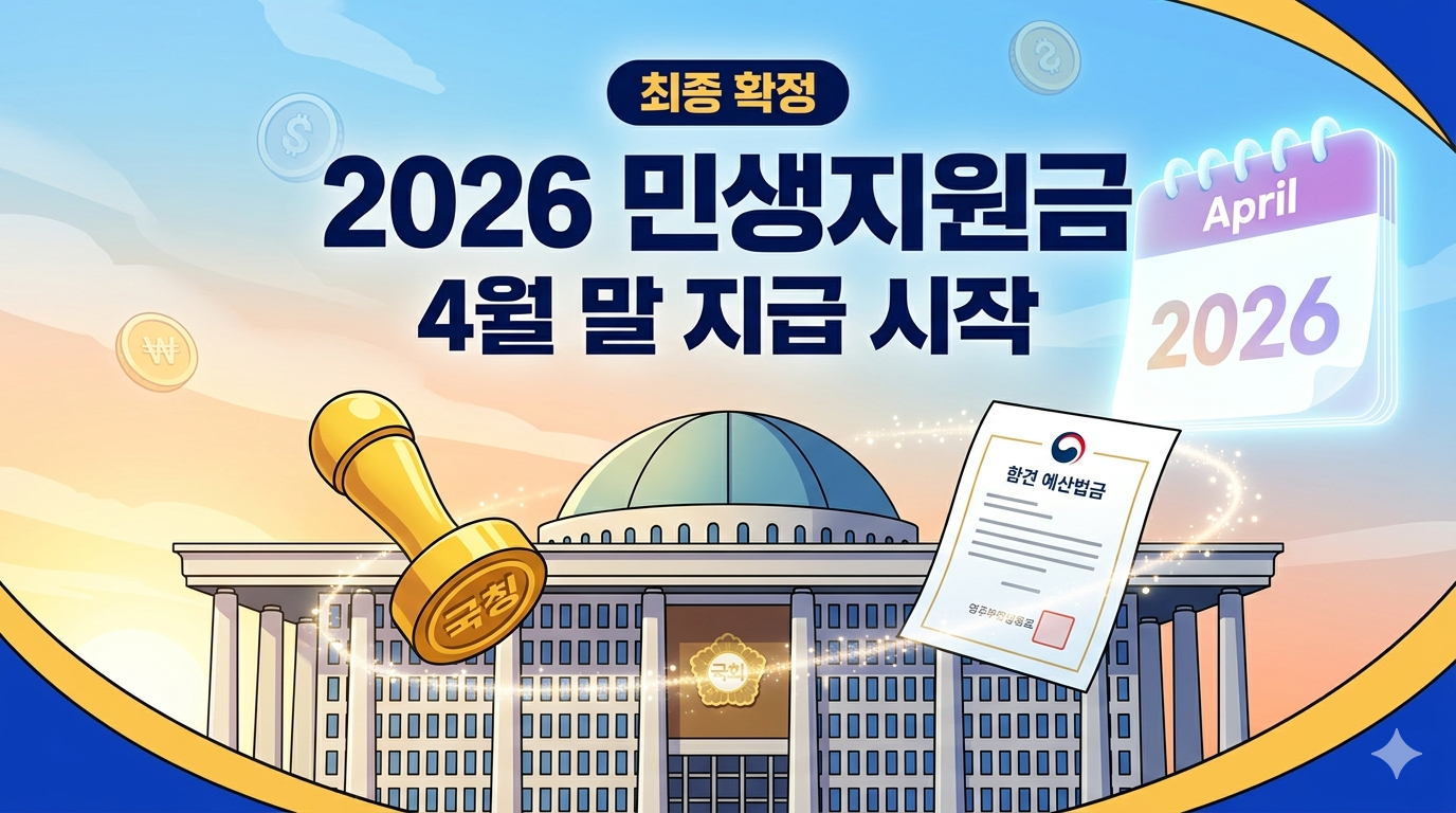 2026년 민생지원금 지급 일정 및 지원 대상 총정리