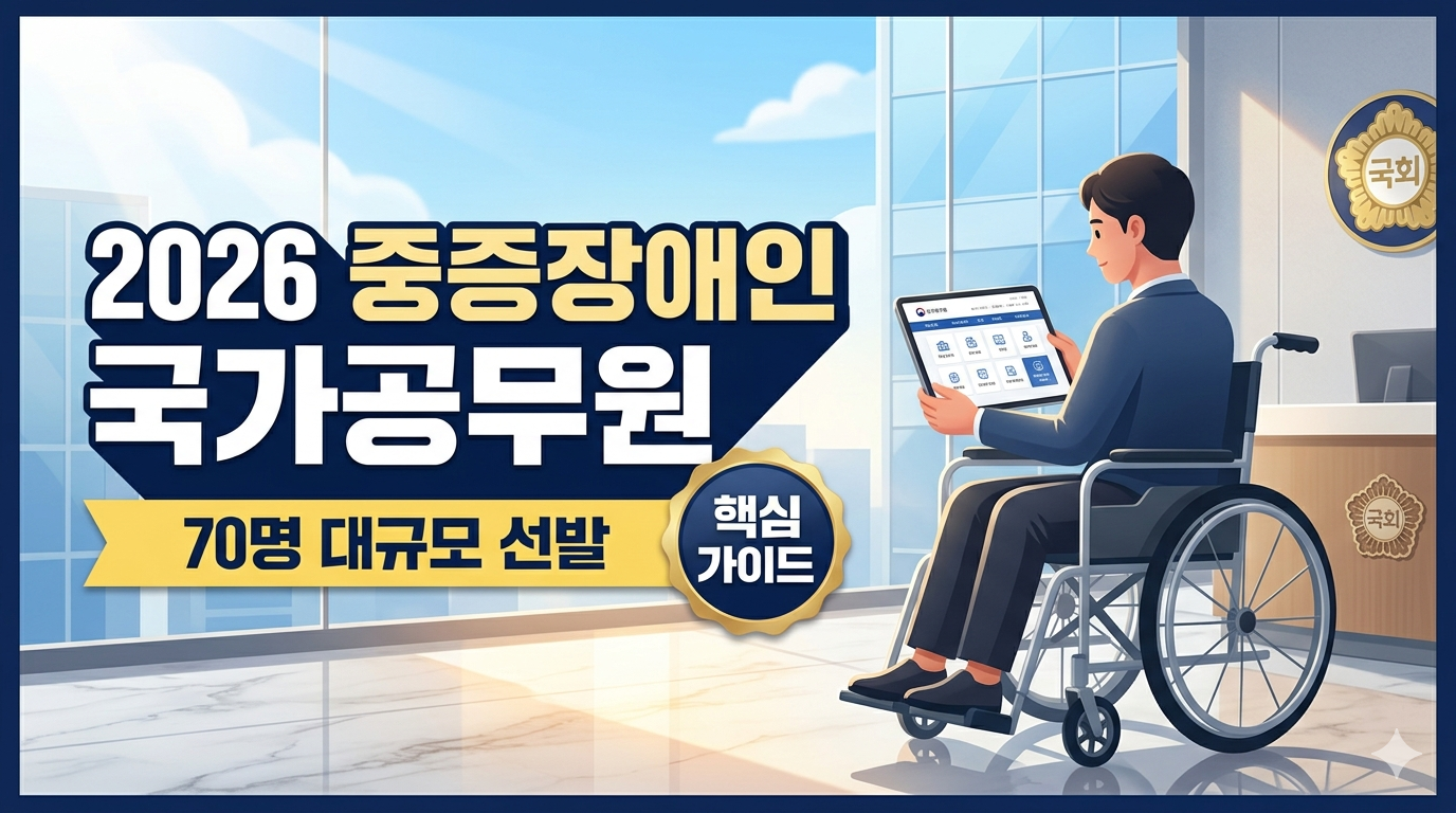 2026년 중증장애인 국가공무원 경력경쟁채용시험 핵심 가이드