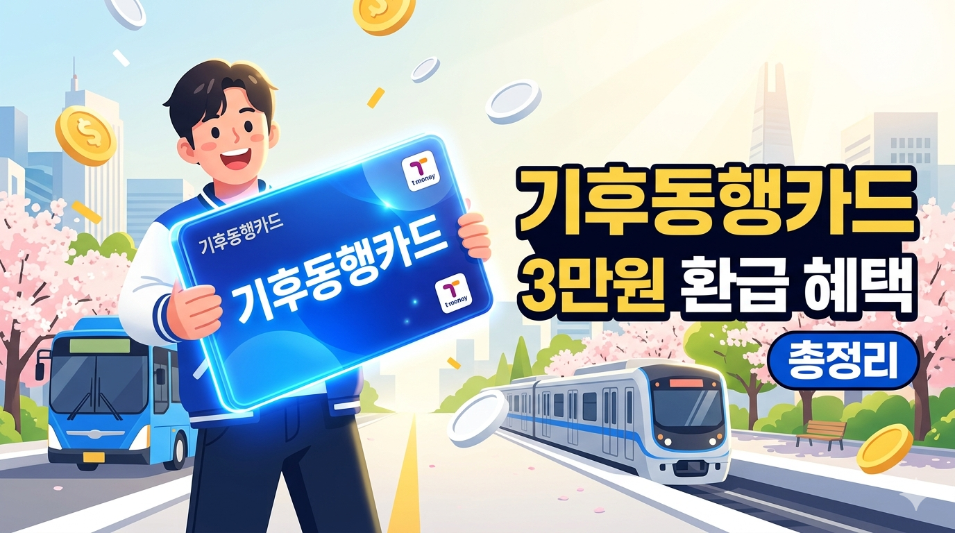 기후동행카드 3만 원 환급 혜택 총정리: 대상 및 신청 방법 안내