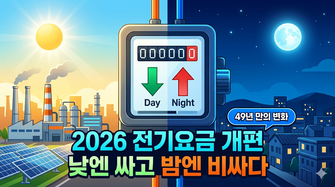 2026년 산업용 전기요금 개편 안내: 낮 시간 인하와 전기차 충전 혜택