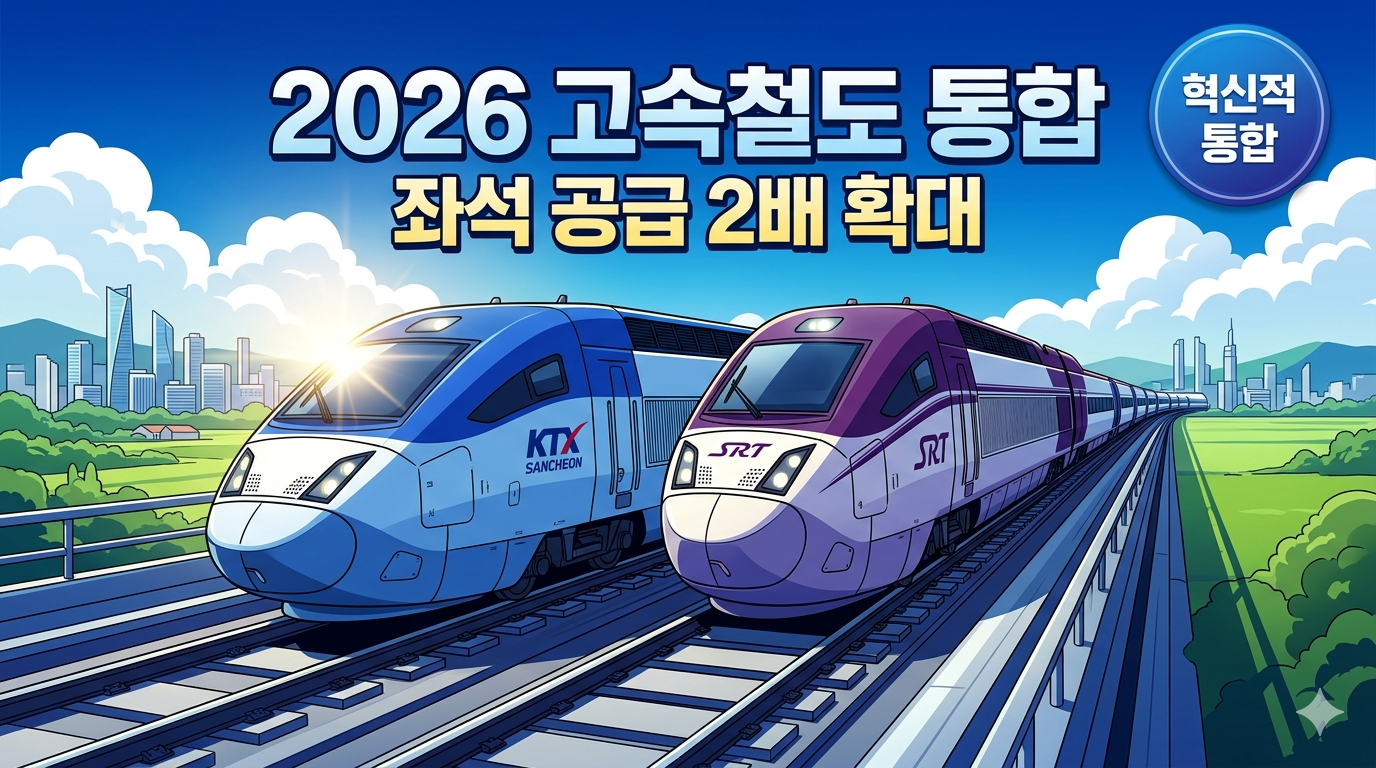 KTX SRT 고속철도 통합 운영 가이드: 2026년 달라지는 혜택 총정리