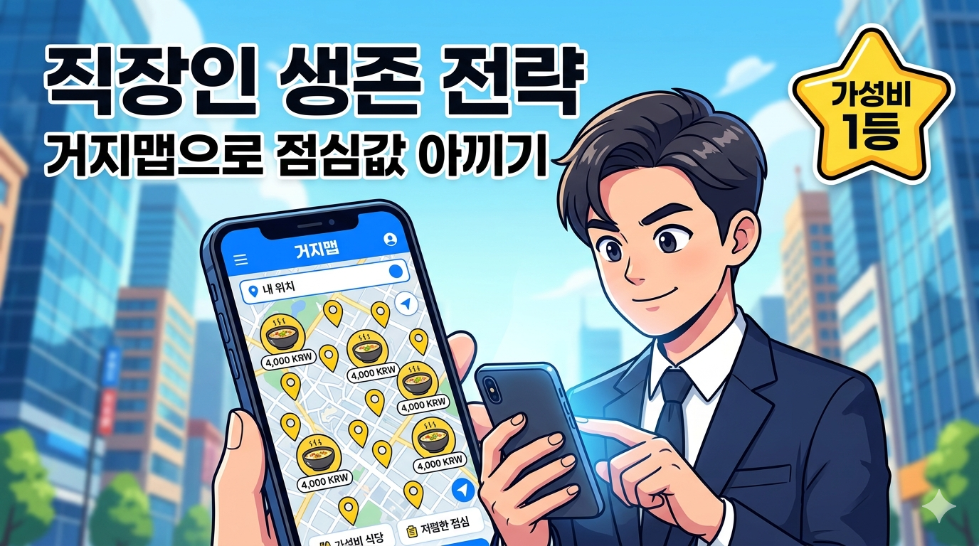 고물가 시대 직장인 생존 전략, '거지맵'과 런치플레이션 대응법