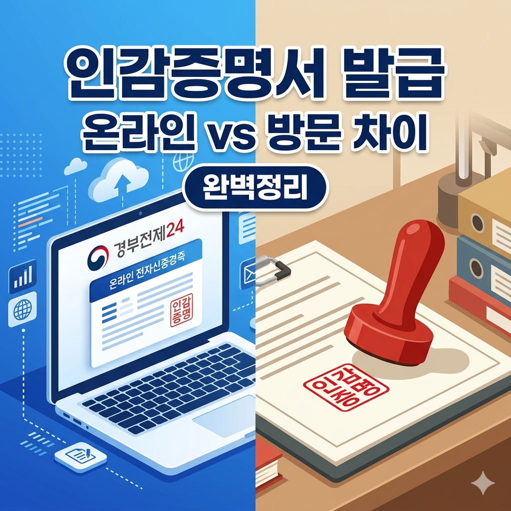 전자 인감증명서 온라인 발급 vs 일반 인감 차이점 완벽 정리