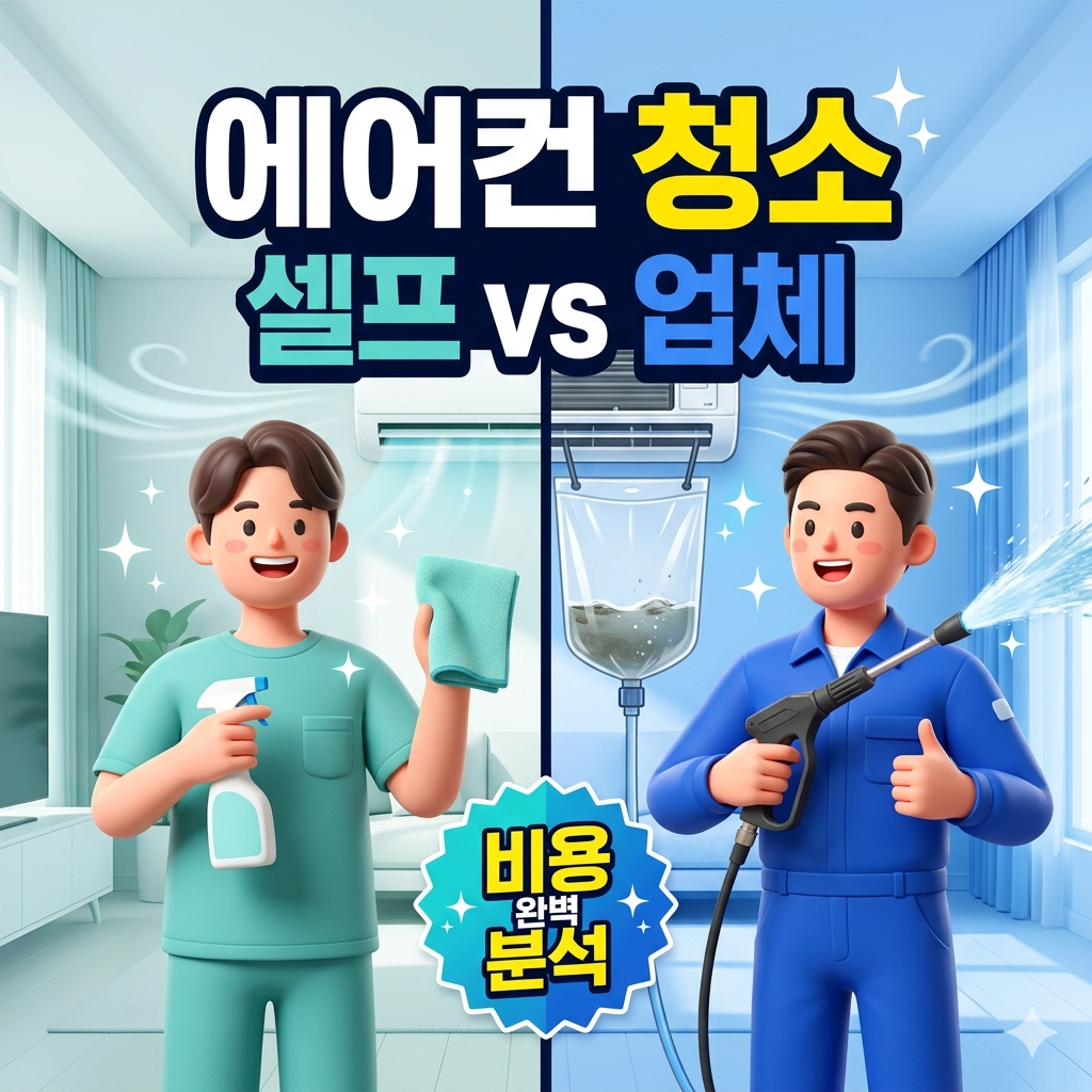 에어컨 청소 비용 및 셀프 vs 업체 비교 가이드