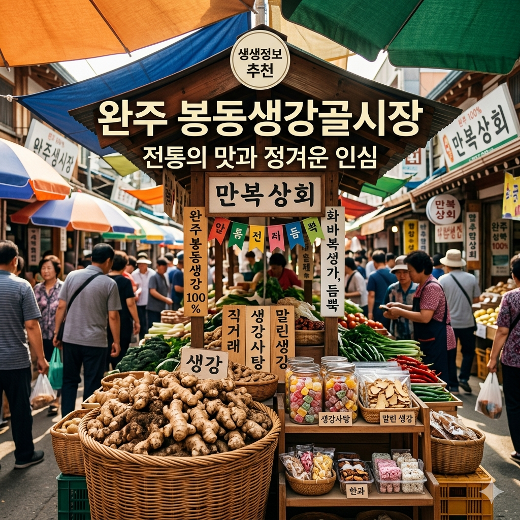 2TV 생생정보 완주 여행 코스 총정리 봉동생강골시장부터 대둔산케이블카까지