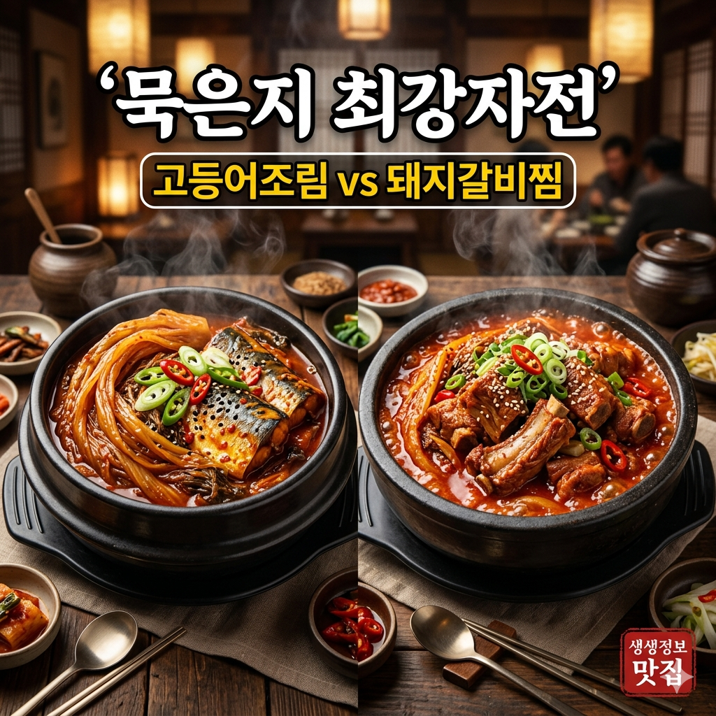 생생정보 묵은지 최강자전, 고등어조림 vs 돼지갈비찜 맛집 분석