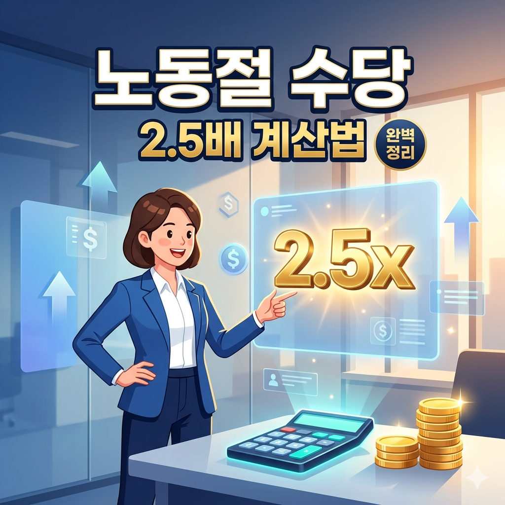 노동절 근무 수당 2.5배? 근로자의 날 임금 계산법 완벽 정리