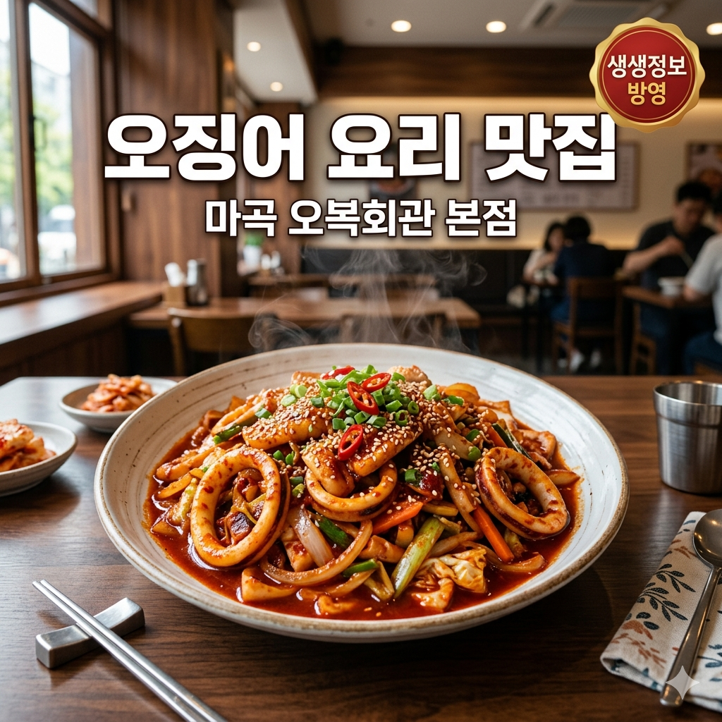 2TV 생생정보 2523회 오징어 요리 맛집 및 울산 이색 카페 정보