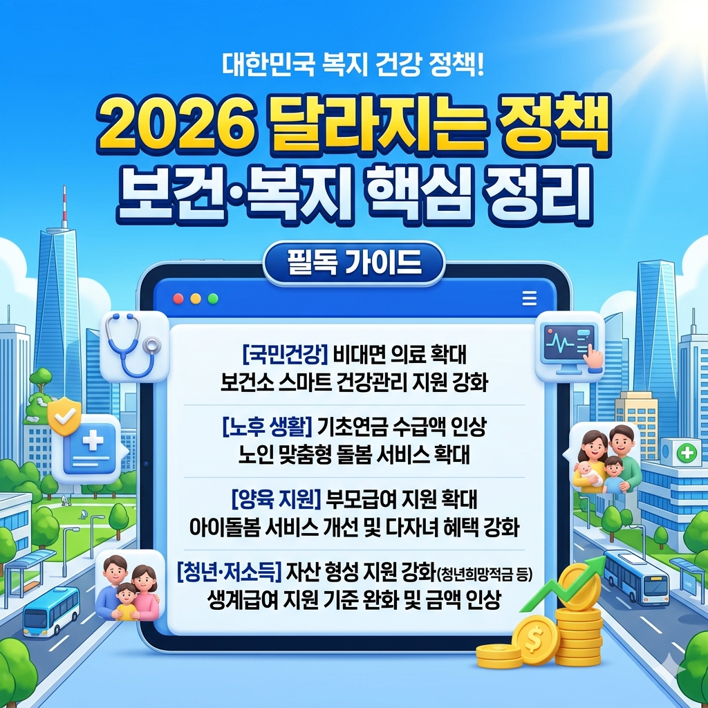 2026년 달라지는 보건·복지 정책 핵심 정리