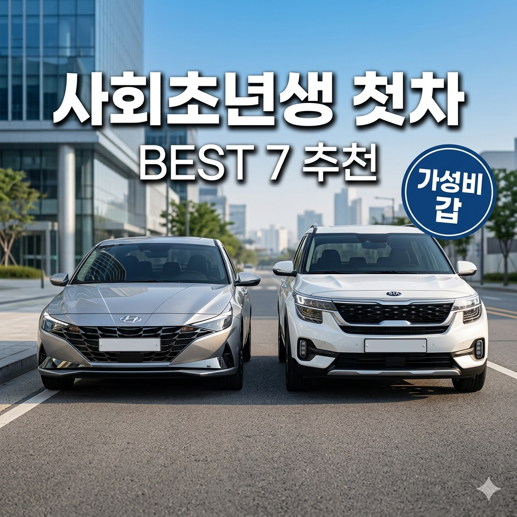 사회초년생 첫차 추천 BEST 7: 합리적인 가격과 유지비 분석