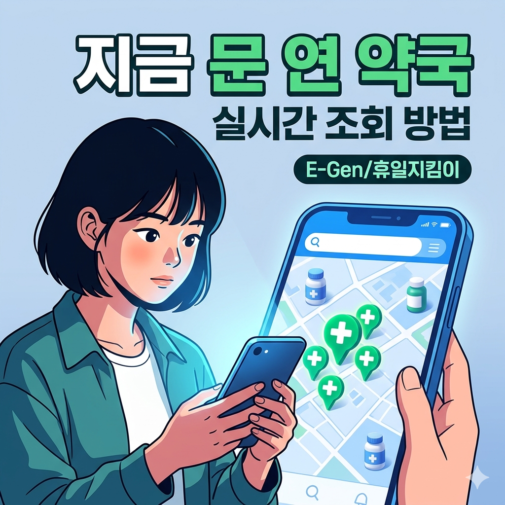 지금 문 연 약국 찾기, 심야·휴일 운영 약국 실시간 조회 방법 총정리