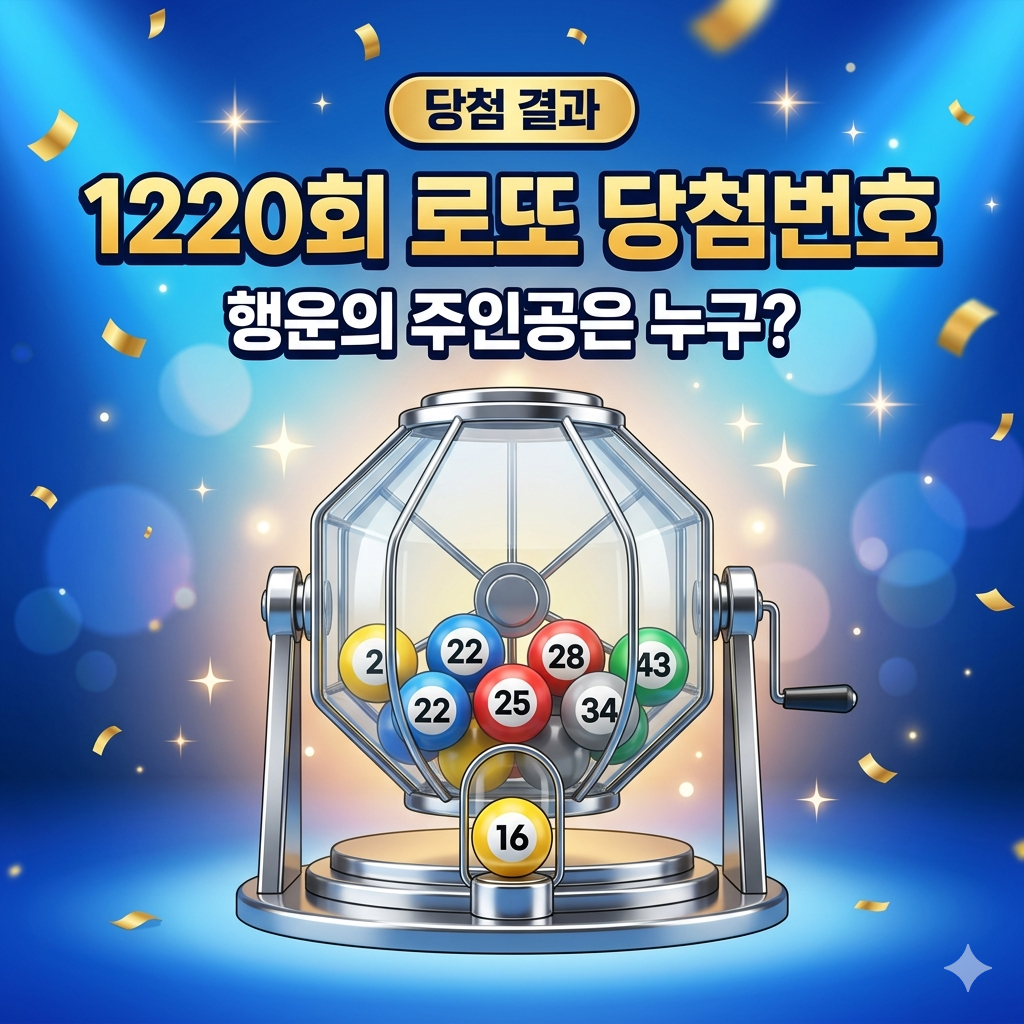 로또 1220회 당첨번호 결과 안내 및 분석