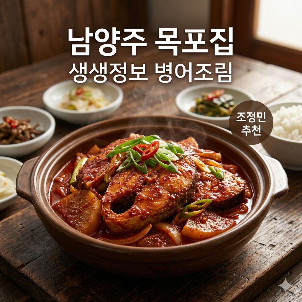 2TV 생생정보 가수 조정민 추천 맛집, 남양주 '목포집' 병어조림 정보