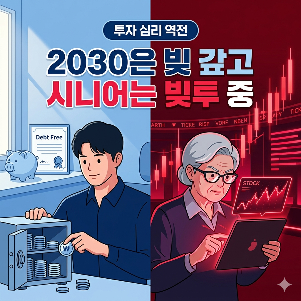 2030 영끌 줄고 시니어 빚투 증가하는 이유: 세대별 투자 심리 역전