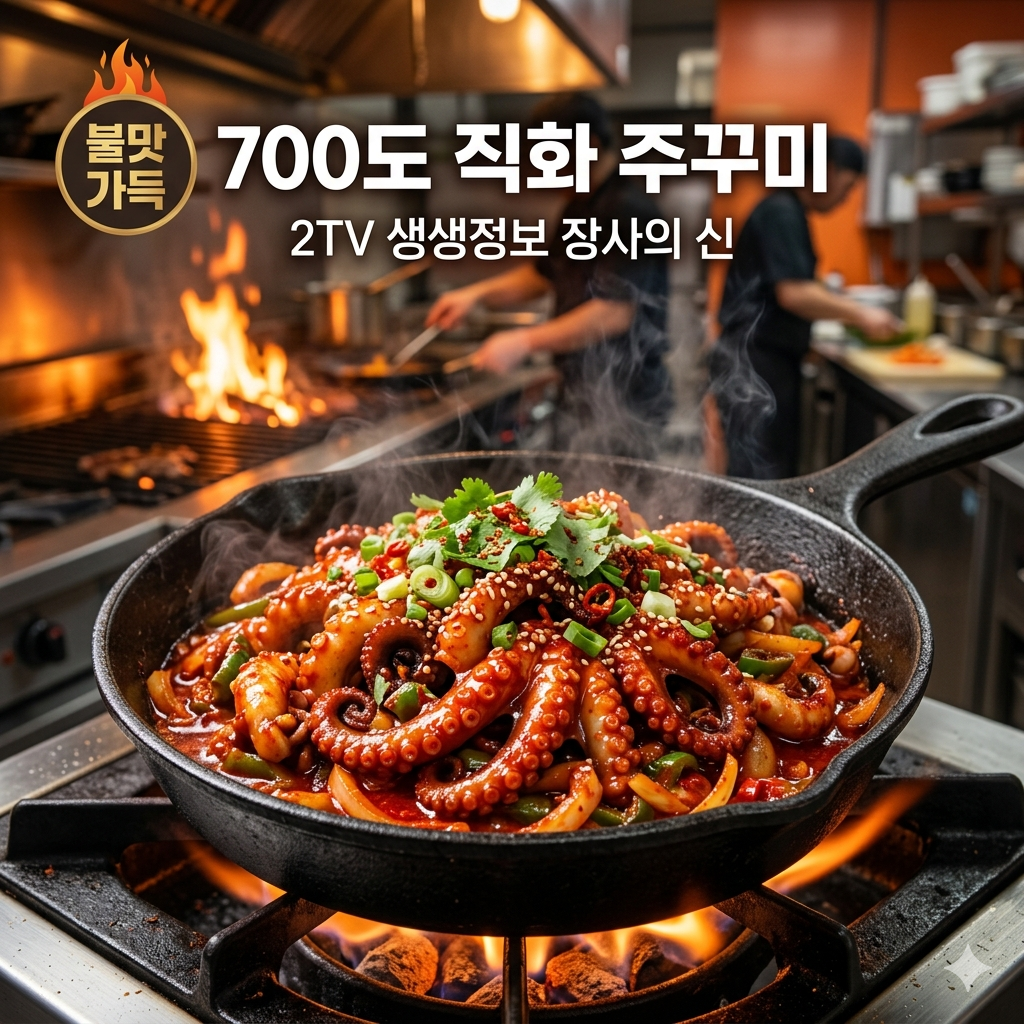 생생정보 장사의 신 화리화리 성남가천대본점 직화 주꾸미와 피자의 조화