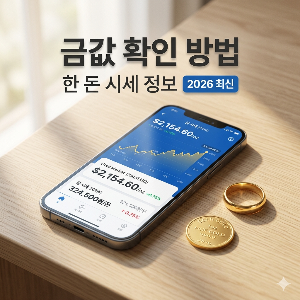 오늘의 금 시세 및 실시간 금값 확인 방법 안내