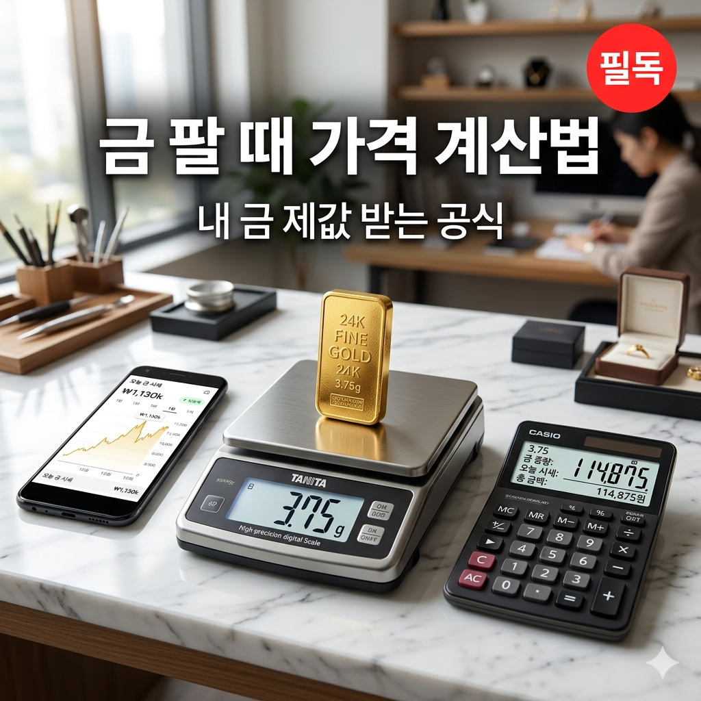 금 팔 때 가격 계산법과 순도별 매입 시세 완벽 정리