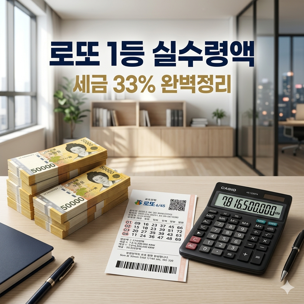 로또 1등 실수령액 및 세금 구조 완벽 정리 (2024-2026)