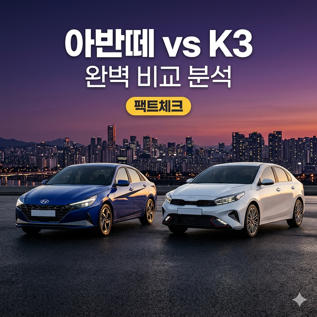 아반떼 CN7 vs 기아 K3 비교: 플랫폼 차이가 만든 주행 질감과 가성비의 선택