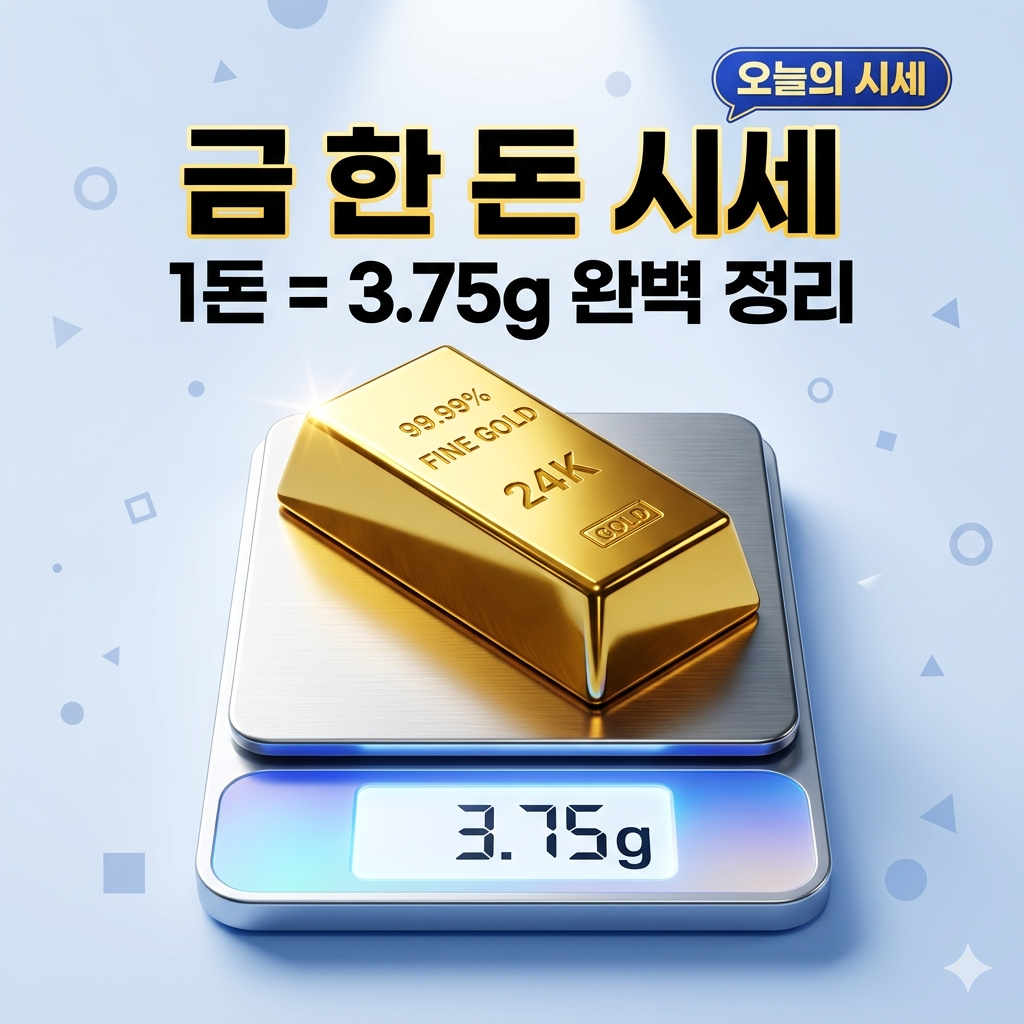 금 한 돈 시세 및 무게 변환 공식(g) 완벽 정리