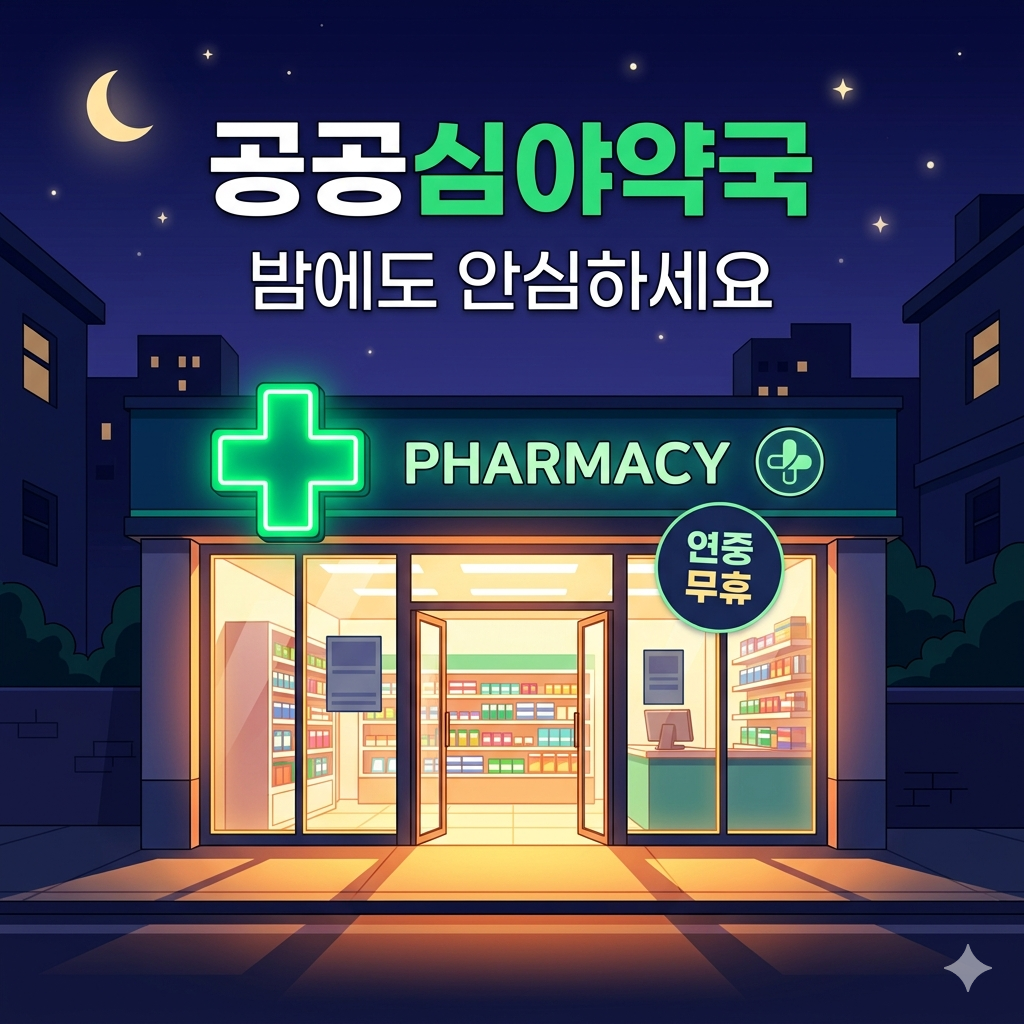공공심야약국 이용 가이드: 늦은 밤·공휴일 문 여는 곳 찾는 법