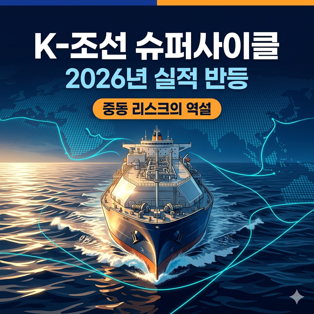 중동 리스크의 역설, 국내 조선업 2026년 '슈퍼사이클' 재진입 신호탄