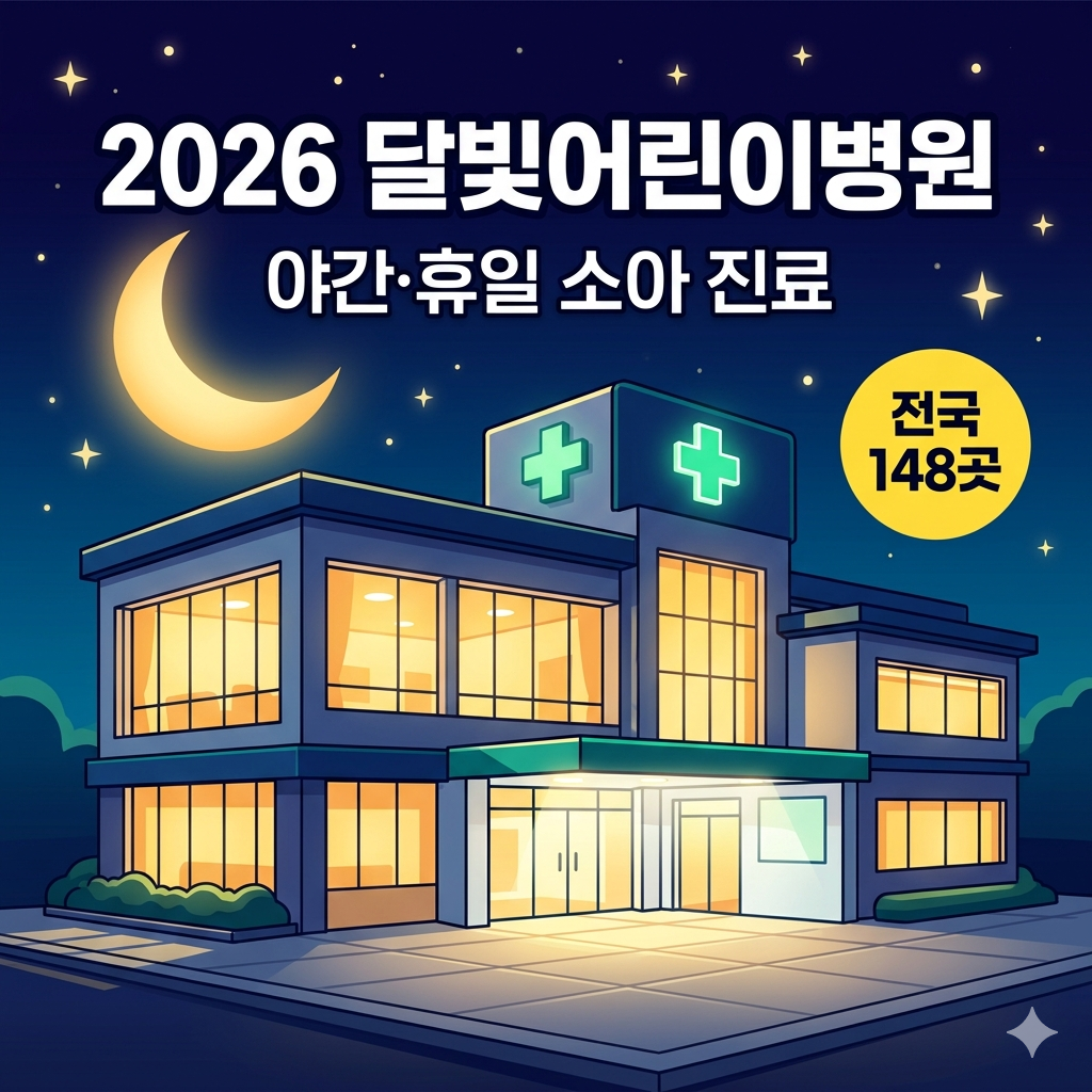 2026 달빛어린이병원 현황 및 이용 가이드: 야간·휴일 소아 진료 정보