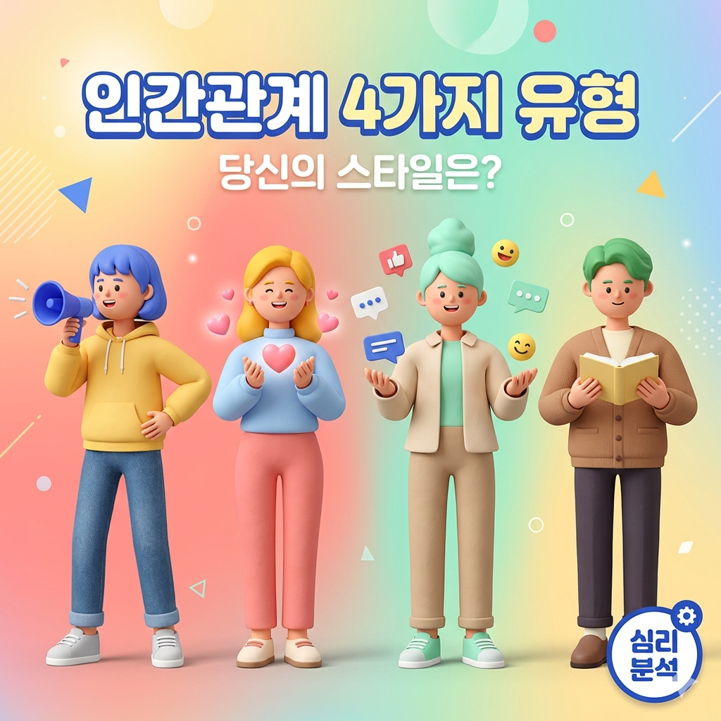 인간관계 유형 테스트 나를 말해주는 4가지 인간관계 유형: 당신의 소통 스타일은?