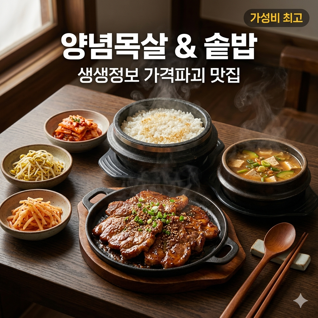 생생정보 가격파괴 Why 강북구 양념목살·솥밥 정식 맛집 분석