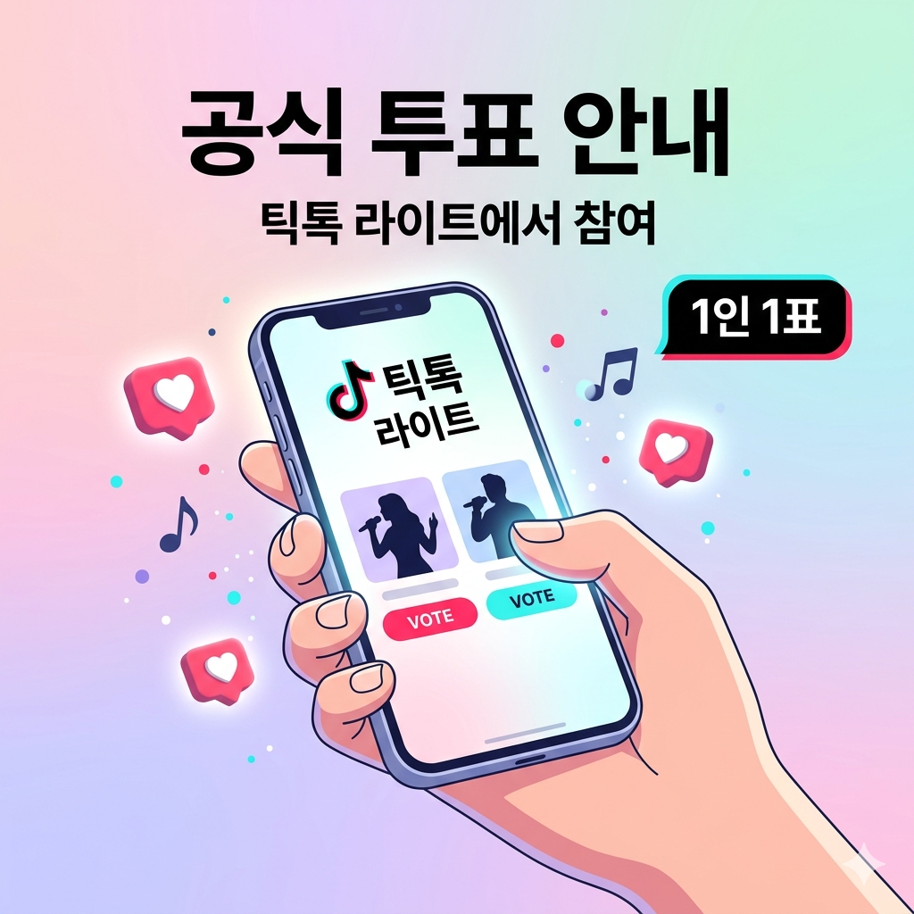2026 한일가왕전 방송 시간 및 틱톡 라이트 투표 방법 안내