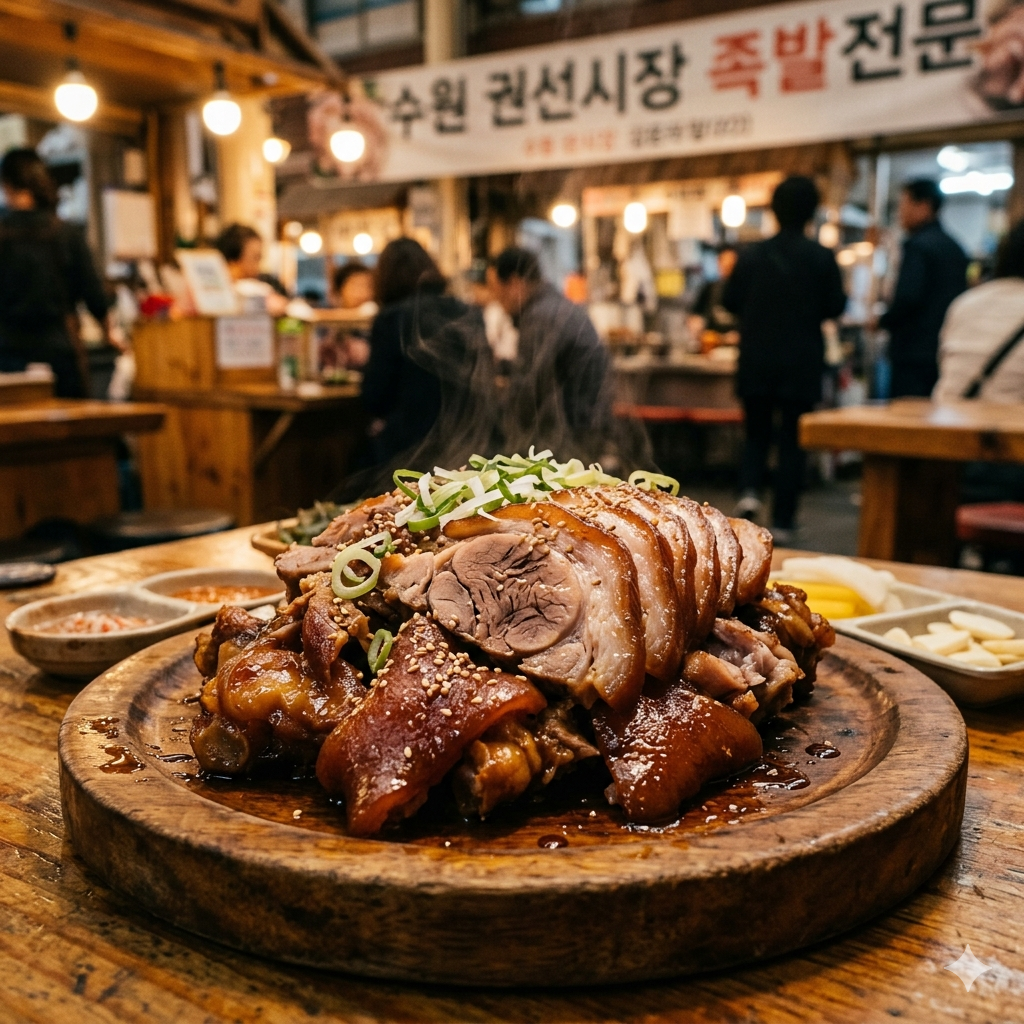 [2TV 생생정보] 수원 권선시장 쫀득한 족발과 깊은 맛의 순댓국, '꽉찬순대국족발'