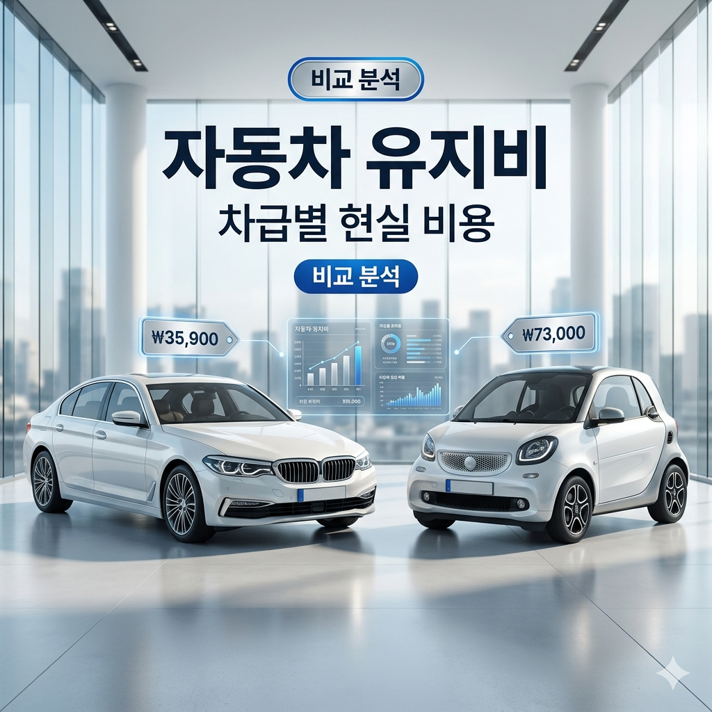 자동차 한 달 유지비, 내 수입으로 감당 가능할까? 차급별 현실 비용 총정리