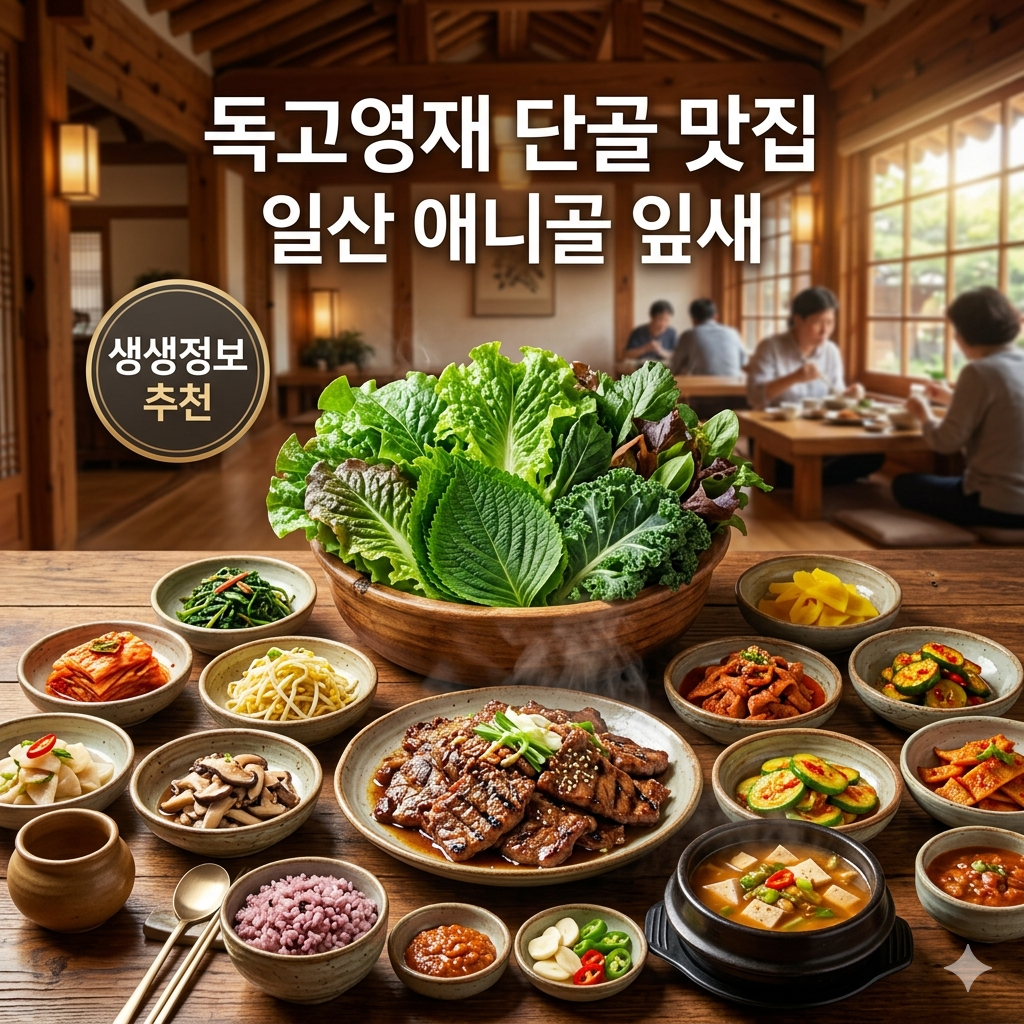 2TV 생생정보 배우 독고영재 단골 맛집 일산 '잎새' 쌈밥 정보