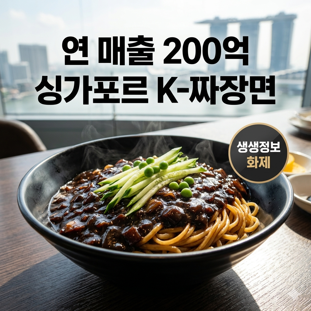 생생정보 싱가포르 사로잡은 '오빠짜장' 연 매출 200억 성공 비결 분석