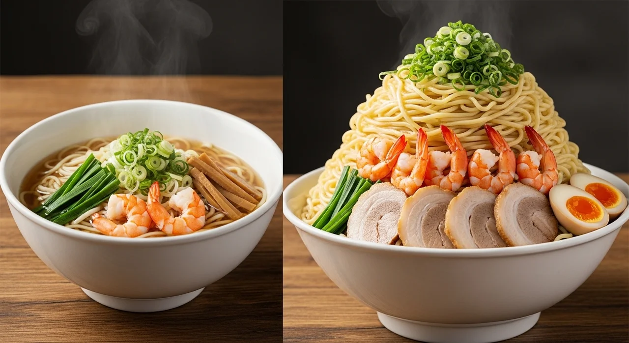 일반 콩국수 vs 콩면당 무한리필 비교
