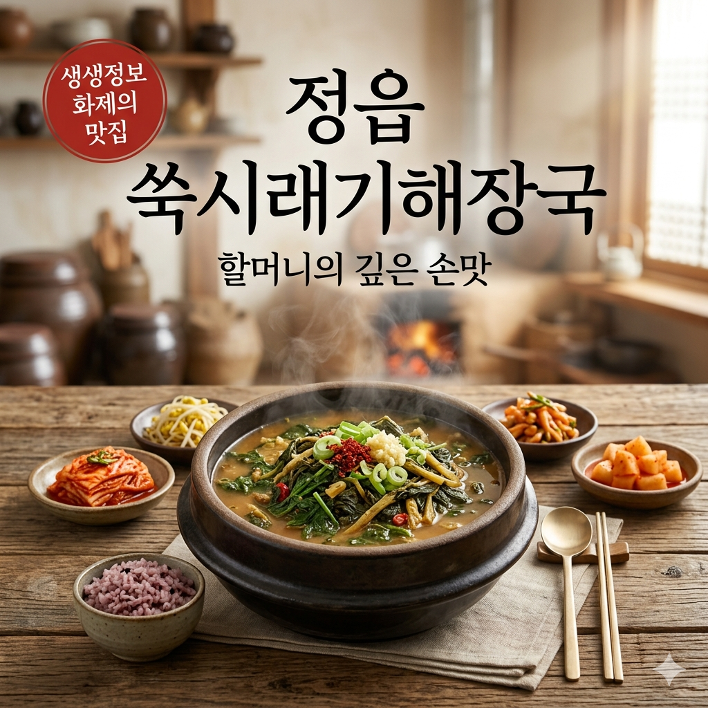 생생정보 쑥시래기해장국 정읍 할머니해장국 위치 및 방송 정보